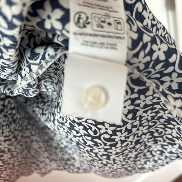 Boden long sleeve navy and white floral patterned dress - Picture 9 of 10